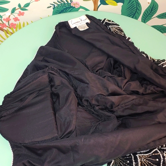 Laurence Kazar hand beaded,  100% Silk, sequin V shaped top Size 1X - Picture 16 of 16